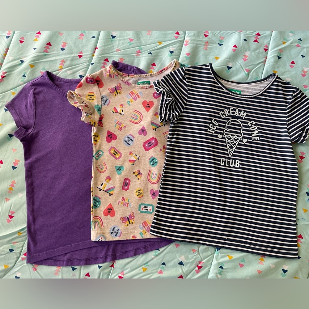 Girls Size 5 Short Sleeve Shirts